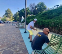 Lavori in corso in piazza Giovanni Paolo II nel ricordo di Paolo Borsellino e delle vittime della strage di via D&#039;Amelio