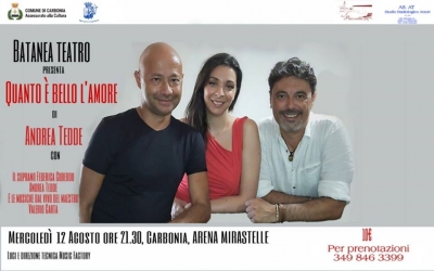 Stasera alle ore 21.30 all&#039;Arena Mirastelle lo spettacolo teatrale &quot;Quanto è bello l&#039;amore