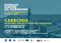 Sabato 21 e domenica 22 Settembre a Carbonia  &quot;Le Giornate europee del Patrimonio&quot;: il programma delle iniziative organizzate dalla Cooperativa Sistema Museo