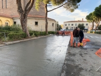 Viale Arsia: lavori pubblici, bitumazione strada, nuovo percorso pedonale e fermata autobus