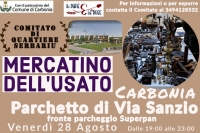 Venerdì 28 Agosto dalle ore 19 alle ore 23 nel Parco Martiri delle Foibe il &quot;Mercatino dell&#039;Usato&quot;, fiera del collezionismo e del vintage