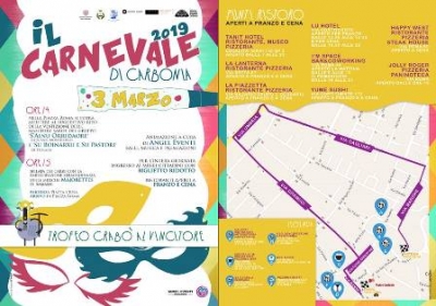 TUTTI IN PIAZZA PER IL CARNEVALE DI CARBONIA: DOMENICA 3 MARZO DALLE ORE 15! VI ASPETTIAMO!