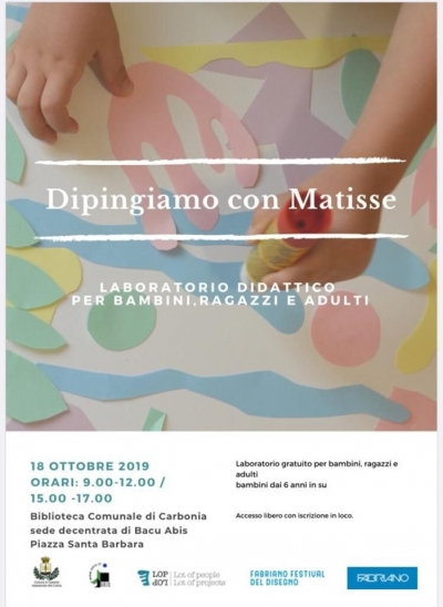 Il Festival del disegno di Fabriano approda a Bacu Abis: venerdì 18 ottobre la Biblioteca di piazza Santa Barbara ospita un laboratorio didattico gratuito per bambini, ragazzi e adulti