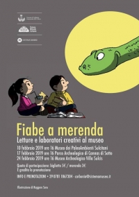 UN APPUNTAMENTO IMPERDIBILE PER I BAMBINI E LE LORO FAMIGLIE: DOMENICA 24 FEBBRAIO ALLE ORE 16 IL MUSEO ARCHEOLOGICO DI VILLA SULCIS OSPITA L’INIZIATIVA “FIABE A MERENDA”