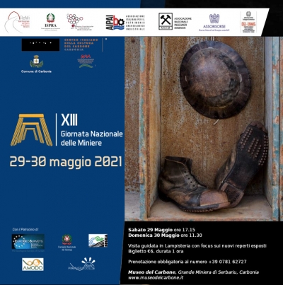 SABATO 29 E DOMENICA 30 MAGGIO – IL MUSEO DEL CARBONE PARTECIPA ALLA XIII GIORNATA NAZIONALE DELLE MINIERE