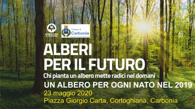 Un albero per ogni bambino nato nel 2019: sabato 23 Maggio alle ore 10 in piazza Carta a Cortoghiana verranno messe a dimora 10 nuove piante