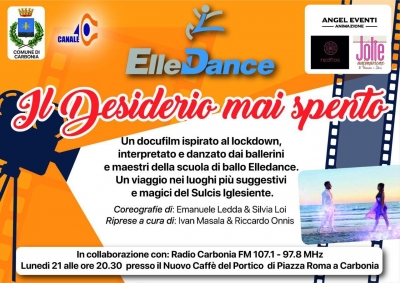 Stasera alle ore 20.30 al Nuovo Caffè del Portico la proiezione del docu-film &quot;Il desiderio mai spento&quot; realizzato dall&#039;Associazione Sportiva Dilettantistica Elledance