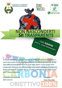 Il Comune di Carbonia lancia la campagna &quot;Non nasconderti. Sii trasparente&quot;