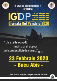 Domenica 23 Febbraio nella palestra polivalente di Bacu Abis oltre 150 ragazzi celebreranno la &quot;Giornata del Pensiero&quot; per diffondere i valori dello scoutismo