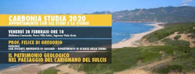 Venerdì 28 Febbraio alle ore 18 in Biblioteca Comunale un nuovo appuntamento con la rassegna &quot;Carbonia Studia 2020&quot;