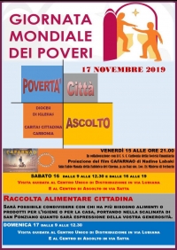 Sabato 16 novembre nella scalinata di San Ponziano la raccolta di  alimenti, prodotti per l’igiene e per la casa: un piccolo grande gesto di generosità a favore delle persone bisognose