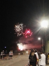 Lo spettacolo dei fuochi d&#039;artificio ha suggellato la 61 ͣ  edizione della Sagra di Santa Barbara a Bacu Abis