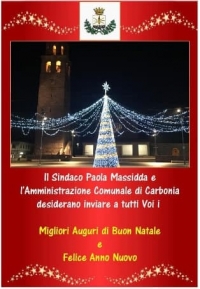 Il Sindaco Paola Massidda e l&#039;Amministrazione Comunale augurano buone feste a tutti voi